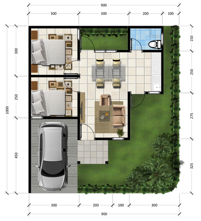 Layout Almond
